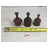 Antique Miniature Wooden Butter Molds