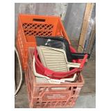 Milk Crates, Buckets, Dust Pans