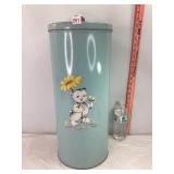 Vintage Metal Waste Can
