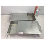 Aluminum Cake Pans w/Sliding Lids