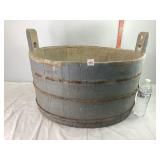 Antique Wooden Washtub Approx 24' Diameter