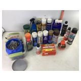 Assorted Fluids, Spraypaint & Hardware