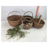 Decorative Baskets & Greenery