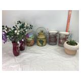Pitcher, Milk Can, Canisters & Misc