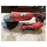 Milwaukee Grinder & Reversing Drill
