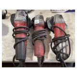 3 Milwaukee Grinders