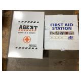 Metal Cabinets & Partial First Aid Kits