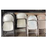 13 Plastic & Metal Folding Chairs