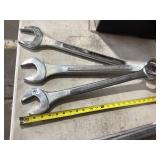 3 Assorted Industrial Wrenches