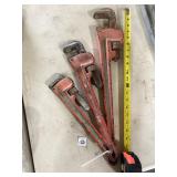 3 Pittsburgh Pipe Wrenches