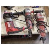 2 Milwaukee Grinder & 1 Hammer Drill