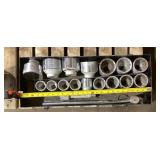 1' Drive HD SAE Socket Set