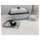 Nesco 4 Roaster Oven & Metal Nesting Bowls