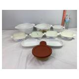 Assorted Corningware & Visionware Lidded Bowl