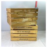 2 Wooden Crates