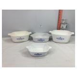 Blue Cornflower Corning Casserole Dishes
