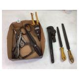 Files, Pipe Wrench, Snips & Misc