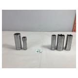 3 Pittsburgh & 2 Snap On Sockets