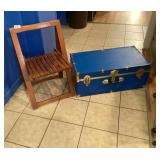 Trunk & Folding Wooden Chair