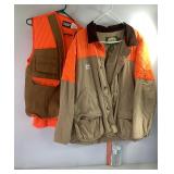 Cabelas Sz XL Coat & SaftBak Sz M Vest