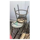 3 Metal Stools