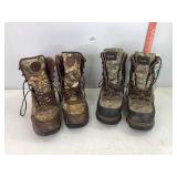 2 Pair of Rocky Mens Hunting Boots Sz 8
