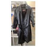 Phase 2 Sz Sm Long Leather Coat