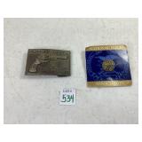 S&W Belt Buckle & NRA Pin
