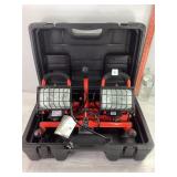 Commercial Electric Portable Twin Work Lights