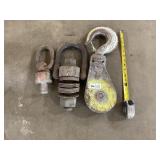 Lock Pulley, Shackle & Eye Bolt
