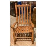 Handcrafted Wooden Texas Rocker