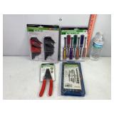 Hex Key Set, Wire Stripper, Nut Drivers & Misc