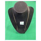 14k 18' Herringbone Necklace, No Clasp