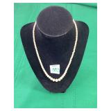 17' Pearl Necklace w/Sterling Clasp