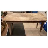 Vintage Wooden Farm Table
