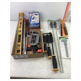 Large Screwdrivers, Clamps, Level & Misc
