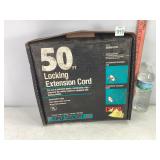 50' Locking Extension Cord, NIB