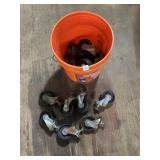 Bucket of 3.5' Caster Wheels