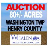 AUCTION - 80+/- ACRES - HENRY COUNTY