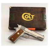 Colt Government 1911 Stainless 45 Pistol