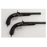Pair of Antique Belgian Dueling Pistols