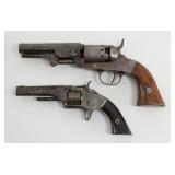Two antique revolvers