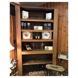 Wood Hutch & Wood Table w/ Drawer