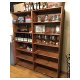 Wood Display Cabinet, Wood Shelves, Hutch