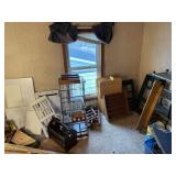 TV trays, wooden shelves and kids desk