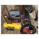 Heater, Tools, Shop Vac, Tool Box