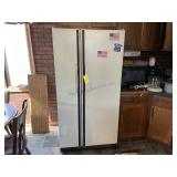 General Electric double door fridge and freezer