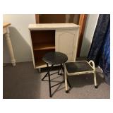 Cabinet and 2 stools