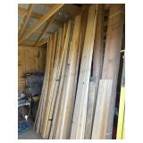Lumber & OSB Inside Shed Lumber & OSB Inside Shed