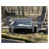 2 - Outdoor Chairs, 2 - Tables & Bench 2 - Outdoor Chairs, 2 - Tables & Bench